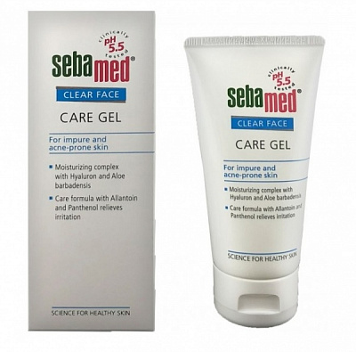 Гель день-ночь Sebamed против угрей очищающий 50 мл