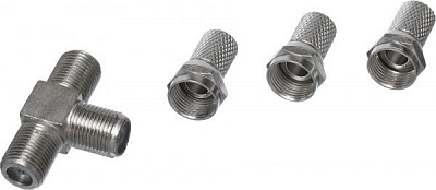 Соединитель антенного кабеля EMT Т-образый медный 