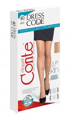 Колготки женские Conte Dress Code 40 р. 2 бежевый 1 пар 