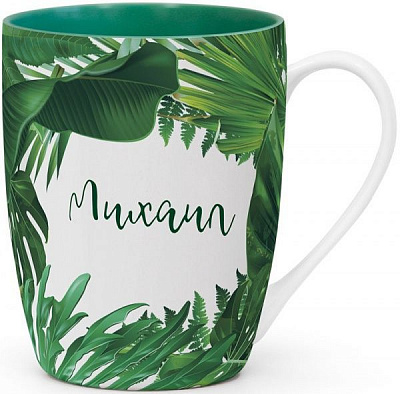 Чашка именная Флора 051-Михаил Be Happy