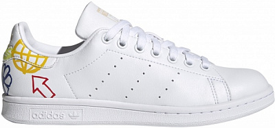 Кроссовки Adidas STAN SMITH W FX5679 р.UK 3,5 черно-белый