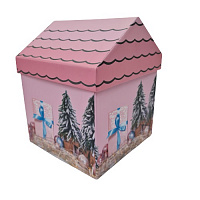 Коробка подарункова Будинок 13,5x13,5x16,5 см 4011-3