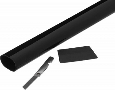 Пленка солнцезащитная 0,75 x 3m, Dark Black Коэффициент пропускания света - 20%