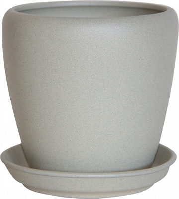 Горшок керамический Ориана-Запорожкерамика Грация №1 крошка круглый 10 л бежевый (056-1-109) 