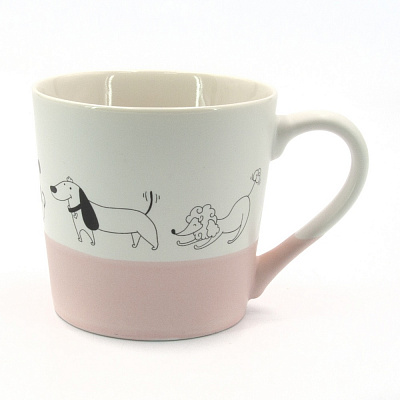 Чашка Milika Fawnera DogsPink 390 мл M0520-B357-G3357D