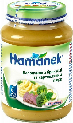Пюре Hame Яловичина з брокколі і картопляним пюре 190 г 8595139795443