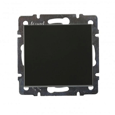 Выключатель одноклавишный Lezard Rain 10 А антрацит 703-4288-100
