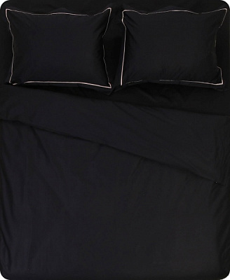 Комплект постільної білизни Solid 2 чорний La Nuit