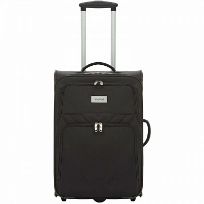 Чемодан Bagland Леон М 51 л черный