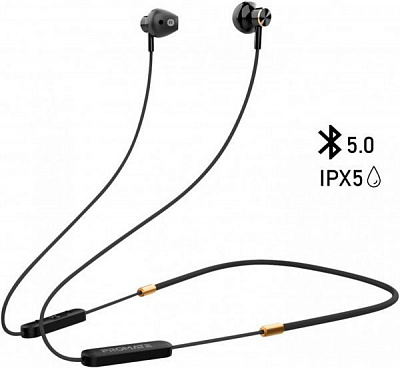 Наушники Promate Dynamic-X5 Bluetooth 5 IPX5 black (dynamic-x5.black) 