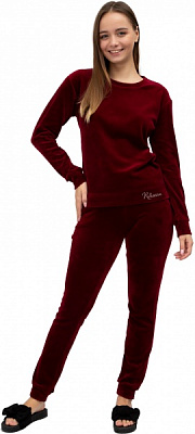 Костюм домашний женский Roksana 675/50725 р. L бордовый 