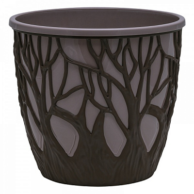 Кашпо Форест круглий 3,5 л коричневий/мокко (КШ-0979)