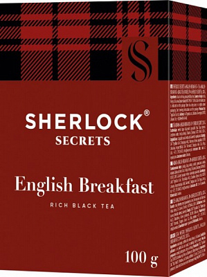Чай черный Sherlock Secrets English breakfast 100 г 