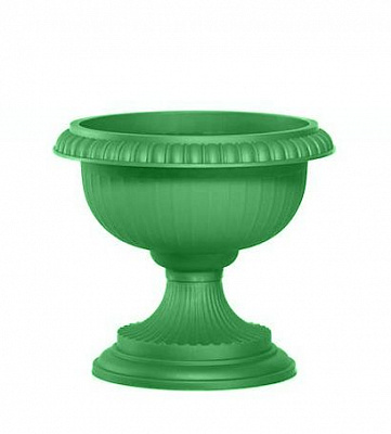 Горшок пластиковый Sanja IPPI Пехар низкий 32 см круглый 10л зеленый 