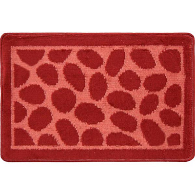Коврик для ванной комнаты Dariana Камни 40х60 красный