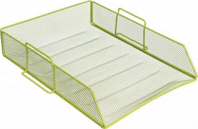 Лоток для бумаг 26.5х33.5х7.8 см салатовый