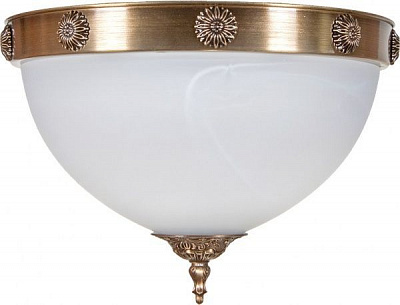 Люстра потолочная Фабрика Світла Помпез 3x60 Вт E27 латунь НПБ 012-3х60-435 