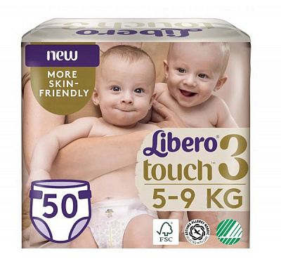 Подгузники Libero Touch 3 4-8 кг 50 шт.