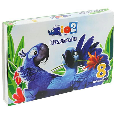Пластилін Rio 8 кольорів