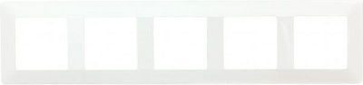 Рамка пятиместная Legrand Life универсальная белый 754005