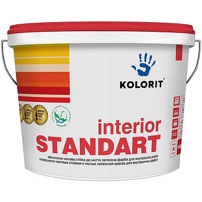Краска Kolorit Interior Standart A 4.5 л