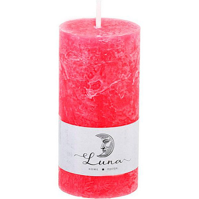 Свеча Цилиндр красная С-05 50х100 Luna Candy Light
