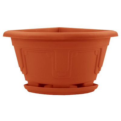 Горшок цветочный Алеана Петуния угловой с подставкой 30.7x22.6 см цвет в ассортименте