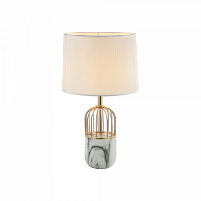 Настольная лампа Vio Concept by LUCEA Solen big 1x40 Вт E27 белый/французское золото 80410-02-TB1-SW 