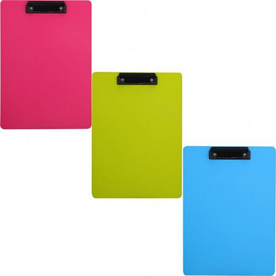 Планшет EF75202 микс A4 пластик 2.5мм foam pp розовый Deli