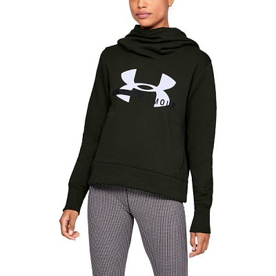 Джемпер Under Armour Cotton Fleece Sportstyle Logo hoodie 1321185-357 р. S зеленый