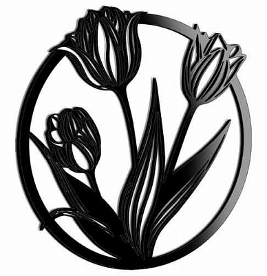 Панно Тюльпан PN181 46x46 см 