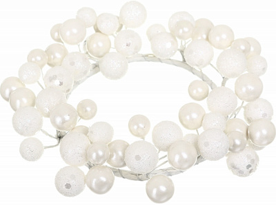 Декорация кольцо на свечу из бусинок 16х5 см (SXF17-116)