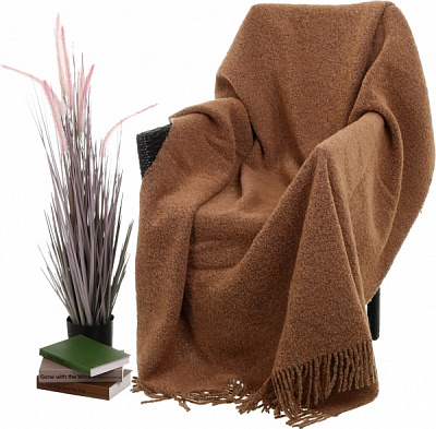 Плед Премиум 140x200 см бежевый Lanavitta 