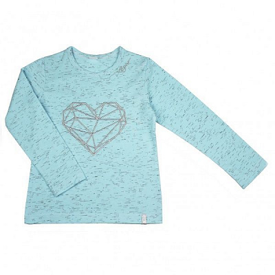 Футболка с длинным рукавом Danaya р.146 бирюзовый ШЯ19-103 