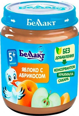 Пюре Беллакт Яблуко з абрикосом 100 г