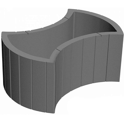 Цветочница Золотой Мандарин серая 450х660 мм 