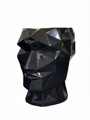 Ваза керамическая Nana ceramics Кай 28 см черный глянец 