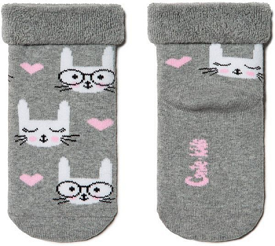 Шкарпетки дитячі Conte-Kids CK SOF-TIKI (з відворотом) 6С-19СП р.14 сірий