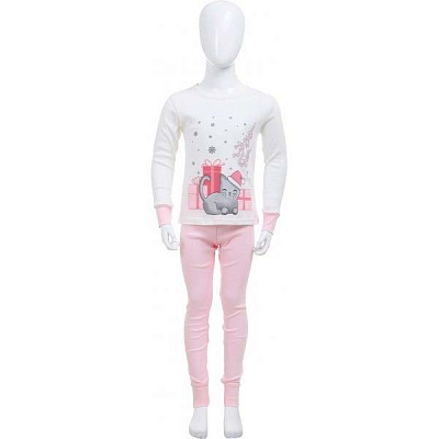 Піжама для дівчаток Фламінго р.104 молочнийрожевий 330-1006