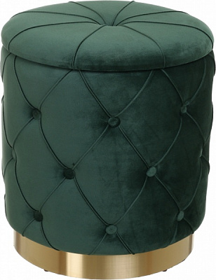 Сундук-пуф Louis зеленый 40х40х44 см 