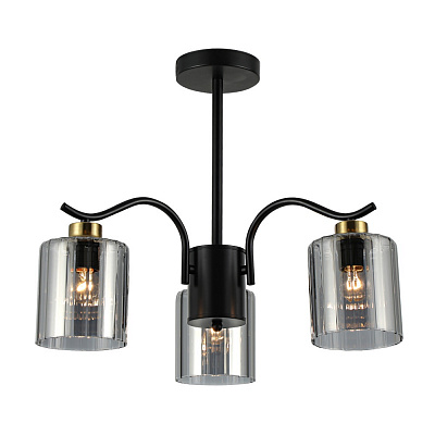 Люстра Miorro Sapori 3x40 Вт E27 матовий чорний 51-311-190