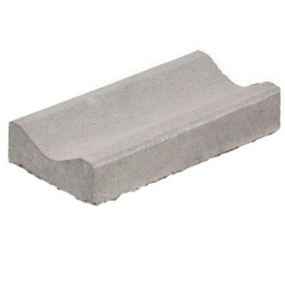 Водосток тротуарный 398x198x80 мм Л 40-20-8 серый