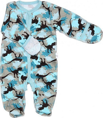 Комбинезон Bambinelli Дино р.62 голубой с черным 