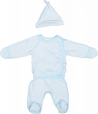 Комплект для дівчинки Маленькие люди зигзаг 8401-110 + шапочка р.56 рожевий