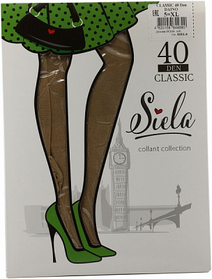 Колготки SIELA CLASSIC 40 den daino р. 5 светло-коричневый 