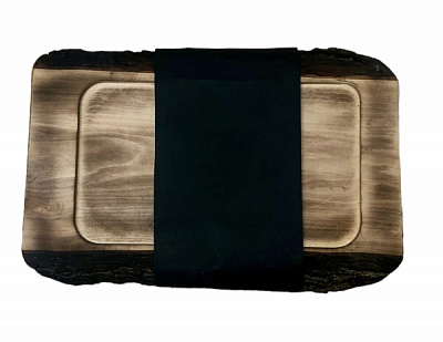 Доска сервировочная c корой 350х250 мм Tarkus 