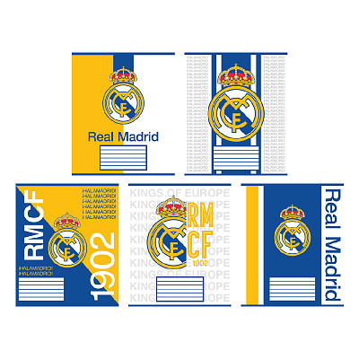 Зошит Real Madrid 12 арк. клітинка RL25-232 KITE