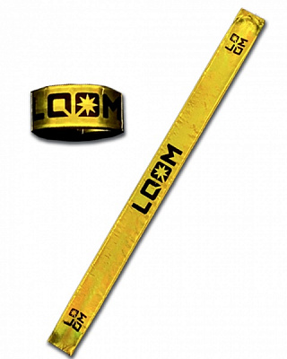 Браслет светоотражающий LOOM Slap с бархатной подкладкой 3x34 см LM-0016-yellow желтый