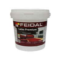 Краска акриловая Feidal Latex Premium глубокий мат белая 0,75л 