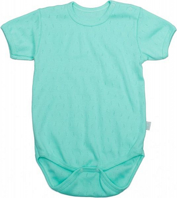 Боди Маленькие люди р.68 бирюзовый 